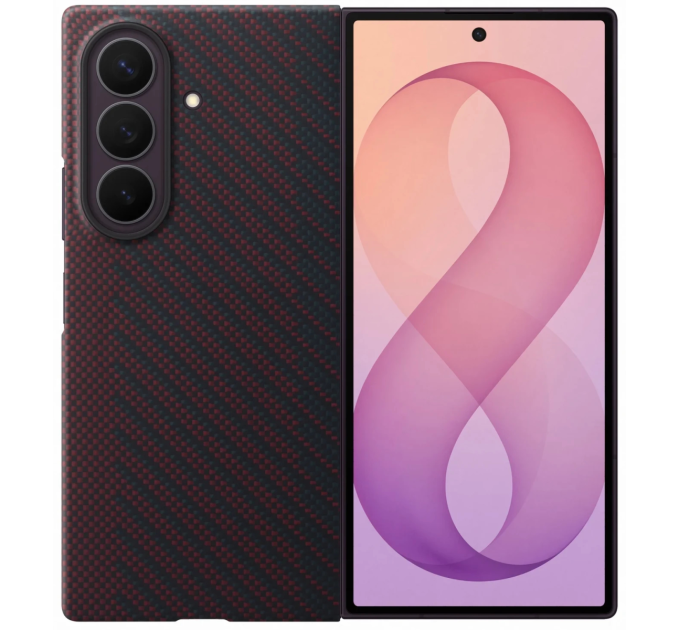 Samsung Чохол Samsung Fold 8 Ultra Carbon Magnet Case EF-KF976SREGUA Red