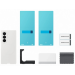 Samsung Чохол Samsung Fold 8 Ultra Silicone Magnet Case EF-EF976CWEGUA White