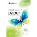 Фотопапір PrintPro глянц. 230г/м, A4 PG230-50