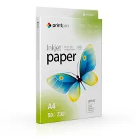 Фотопапір PrintPro глянц. 230г/м, A4 PG230-50