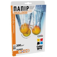 Фотопапір ColorWay глянцевий 200г/м, 10x15 PG200-50