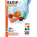 Фотопапір ColorWay матовий 190г/м, A4 ПМ190-20