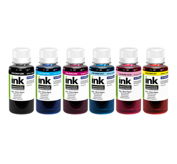 Чорнило ColorWay Epson L-800/810/850 (6x100мл) BK/C/M/LC/LM/Y (CW-EW810SET01)