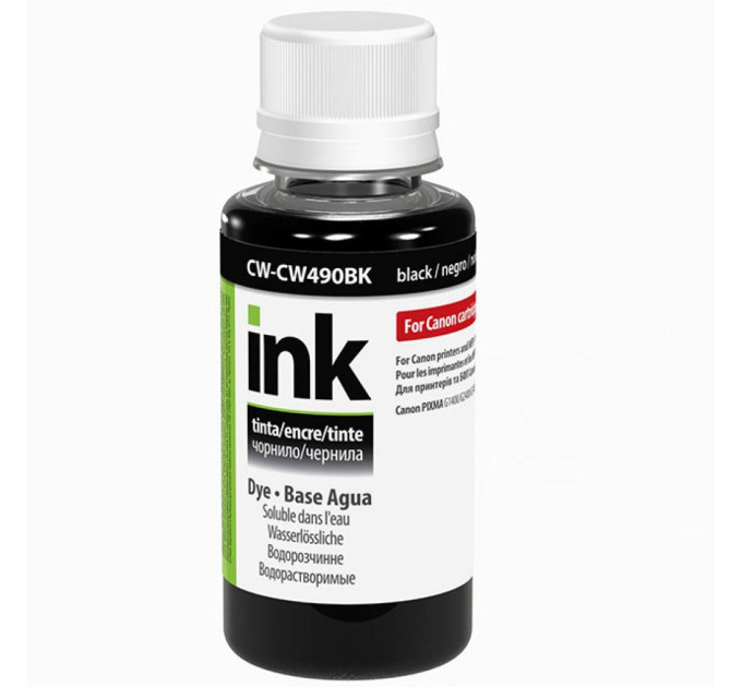 Чорнило ColorWay Canon GI-490 Pigment 100мл Black (CW-CP490BK01)