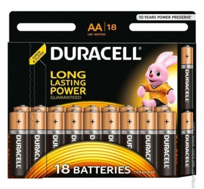 Батарейка DURACELL LR06 MN1500 уп. 1х18 шт.