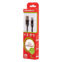 Кабель USB 2.0 AM to Type-C 1.0m flat Cablexpert (CCPB-C-USB-10BK)