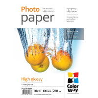 Фотопапір CW глянц. 260г/м, 10x15 PG260-100 карт.уп.