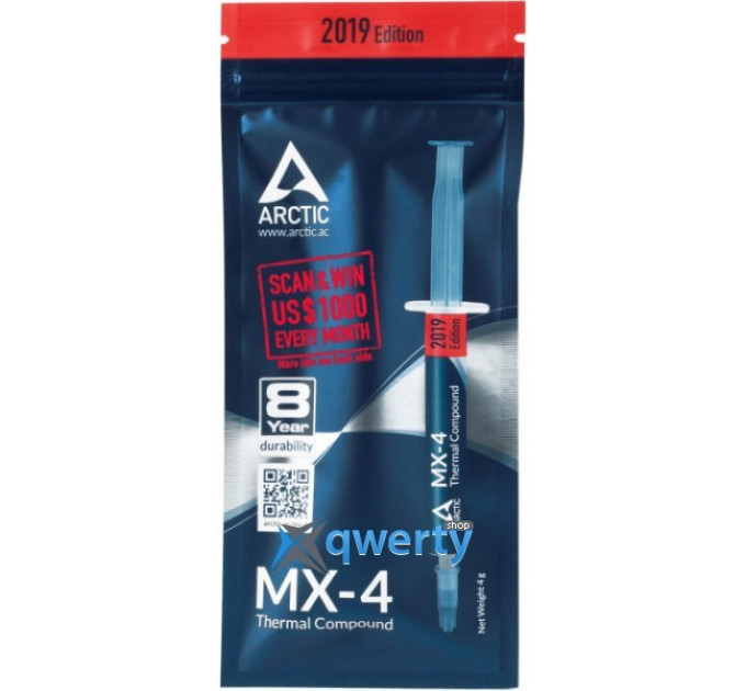 Термопаста Arctic Cooling MX-4. 4г (ACTCP00002B/ORACO-MX40001-BL)