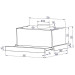 Витяжка  MINOLA HTL 6614 WH 1000 LED, Телескопічна
