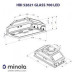 Витяжка MINOLA HBI 52621 WH GLASS 700 LED, Вбудована