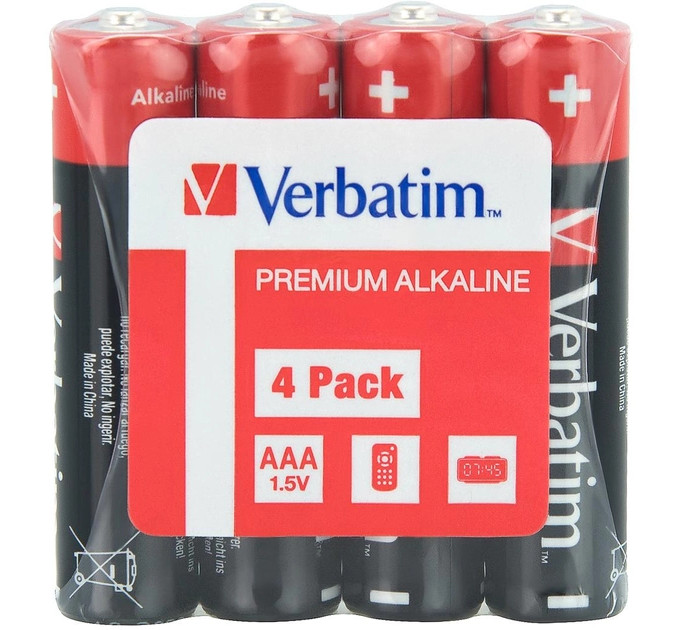 Батарейки Verbatim AAA BLI 4 шт.