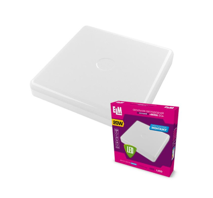 Світильник ELM 20W 6500К MIRA IP40 26-0078