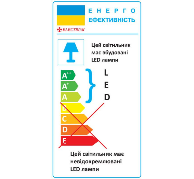 Світильник Electrum Led Sonata 36W 6500К  IP20 B-LO-0909