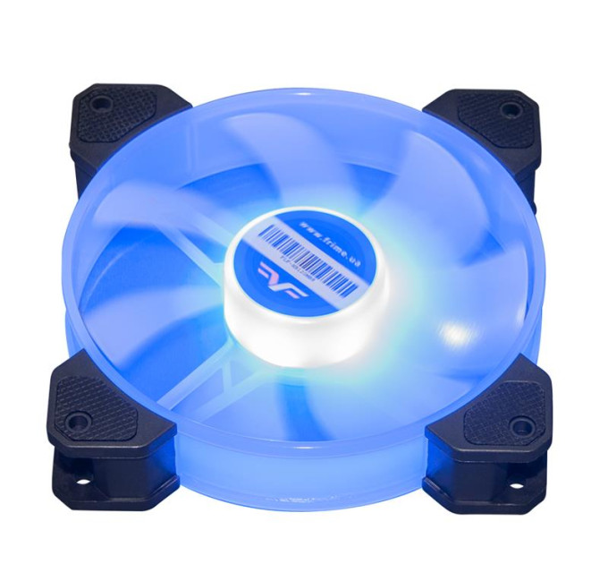 Кулер Frime Iris LED Fan Mid Blue (FLF-HB120MB8), 120х120х25 мм, 3-pin Molex, Blue