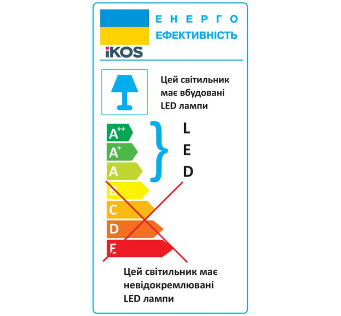 Світильник Ikos Colo 52W 2800-6500К IP20 0003-BLG