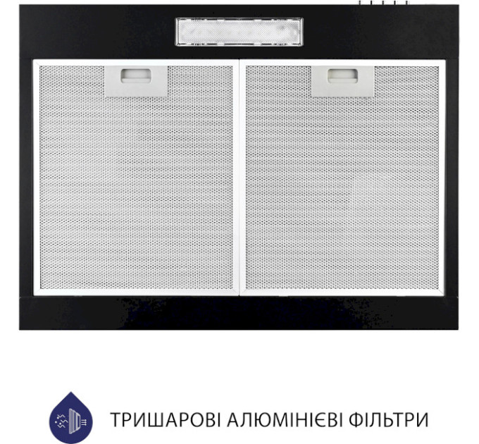 Витяжка  MINOLA HPL 612 BL, Пристінна