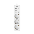 Мережевий фільтр PREMIUM LP-X3 USB 4 м White (2200Вт)