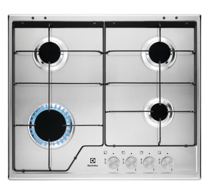 Варильна поверхня  Electrolux газова, 60см, нерж KGS6424SX