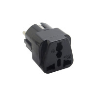 Перехідник живлення alue S1008 220В AU/US/UK to EU Black
