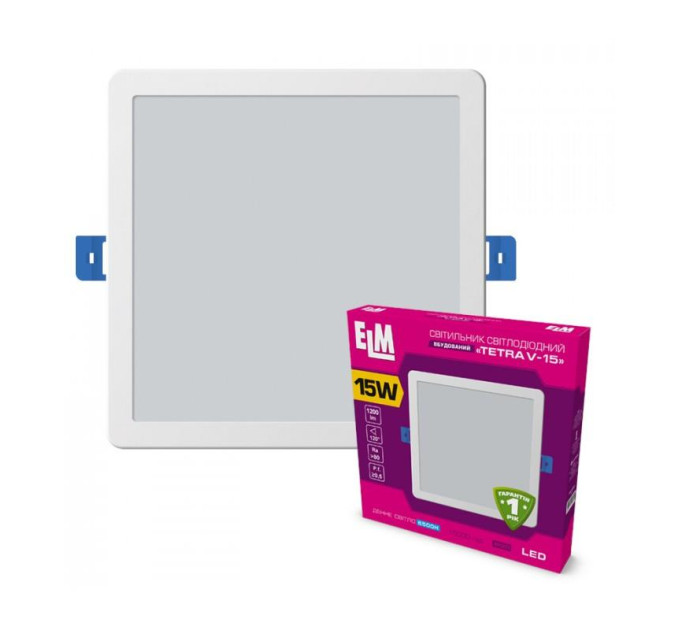 Світильник ELM Tetra V 15W 4000К IP20 (26-0089)