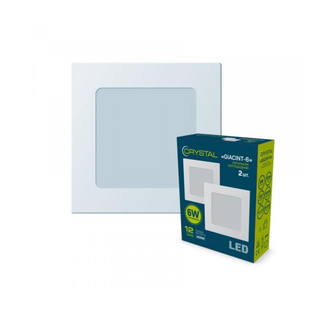 Світильник Crystal Giacint 6W 4000K (2 шт.) (DNL-006)