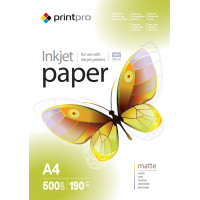Фотопапір PrintPro матова 190г/м2 A4 500л (PME190500A4)