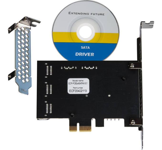 Плата расширения  Frime (ECF-PCIEto8SATAIII001) PCI-E-8хSATAIII, 88SE9215