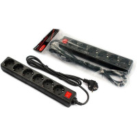 Мережевий фільтр  FrimeCom (FC-B2006W) 1.8m Black