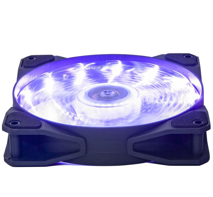 Кулер Frime Iris LED Fan 15LED Purple (FLF-HB120P15); 120х120х25мм, 3-pin+4-pin
