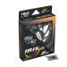 Кулер Frime Iris LED Fan Think Ring Red (FLF-HB120TRR16), 120х120х25 мм, 3-pin Molex, Black