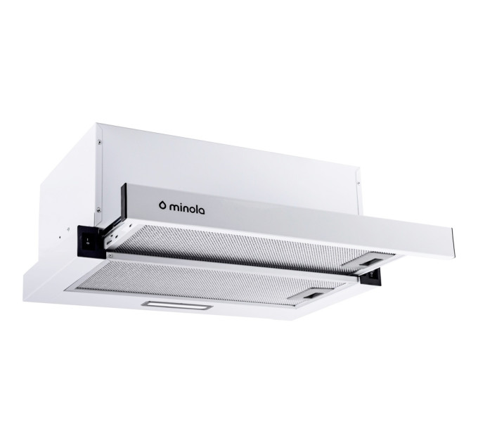 Витяжка  MINOLA HTL 5214 WH 700 LED, Телескопічна, вбудована