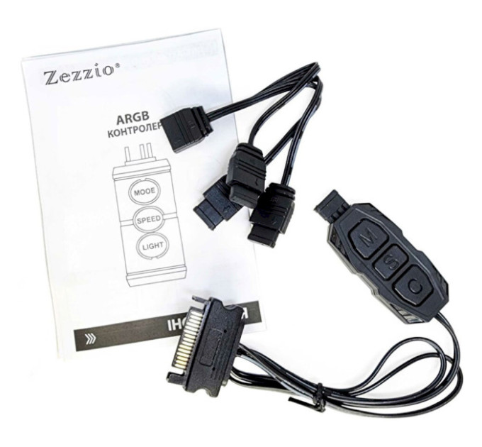 Контролер підсвітки  Zezzio ARGB 3-Pin 5V/SATA