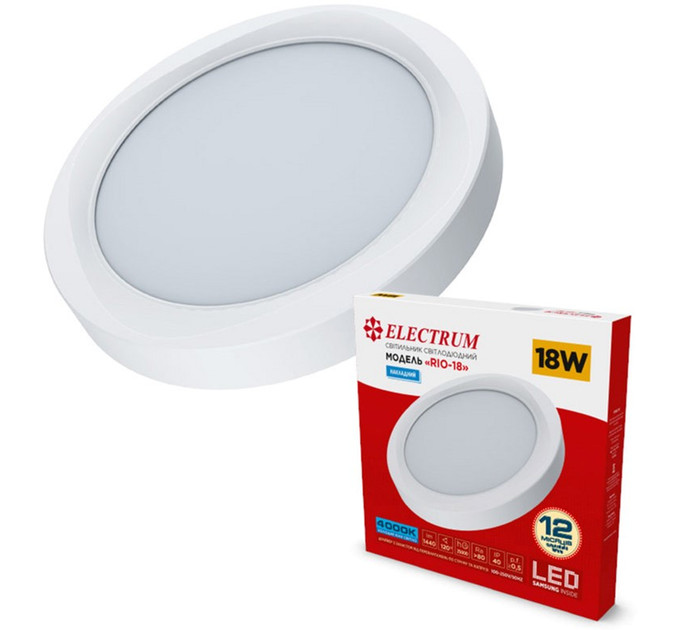 Світильник ELECTRUM 18Вт 4000К RIO B-LD-1965