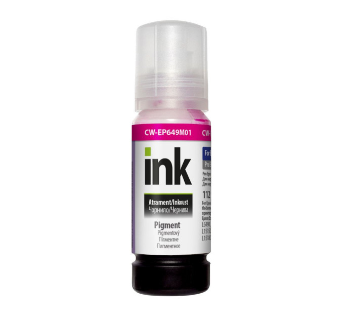 Чорнила  CW Epson L-6490/L65XX/L11160/L15150/L15160/L15180 70мл Magenta Pigm. EP649M