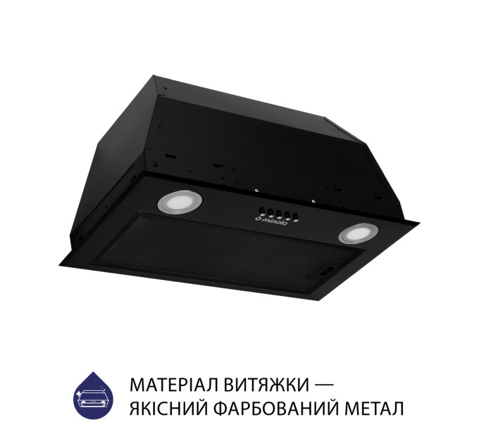 Витяжка повновбудована  Minola HBI 5222 BLF 700 LED