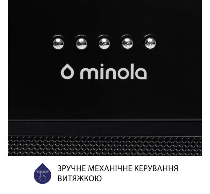 Витяжка повновбудована  Minola HBI 5222 BLF 700 LED