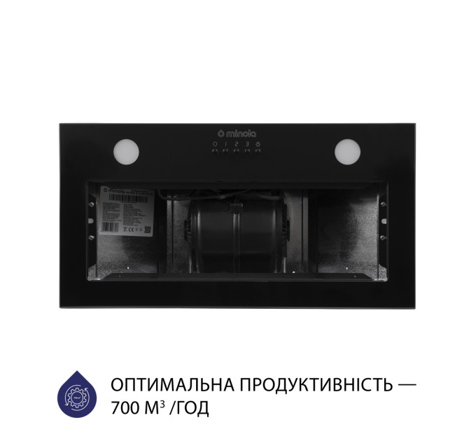 Витяжка  Minola HBI 52621 BL GLASS 700 LED