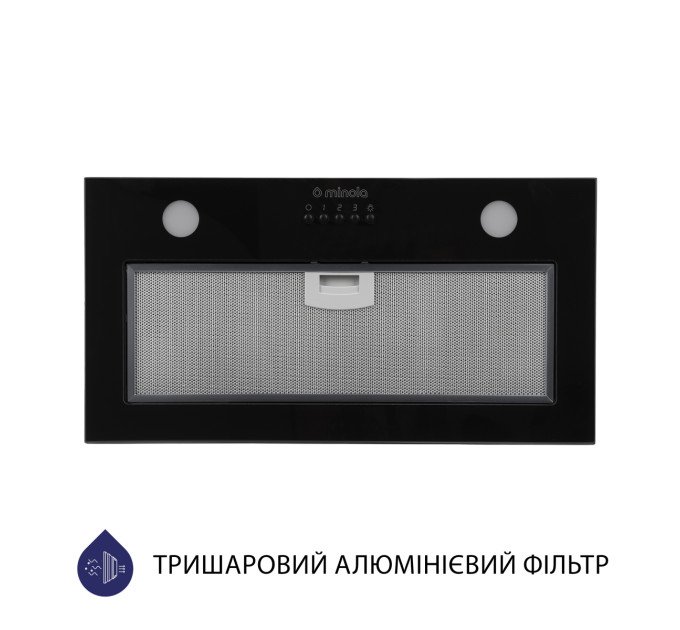 Витяжка  Minola HBI 52621 BL GLASS 700 LED