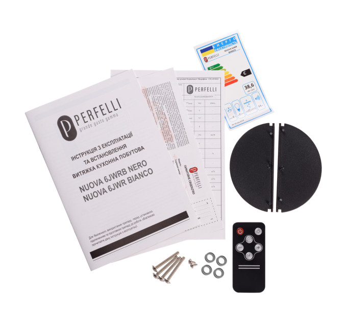 Витяжка повновбудована  PERFELLI NUOVA 6JWRB NERO