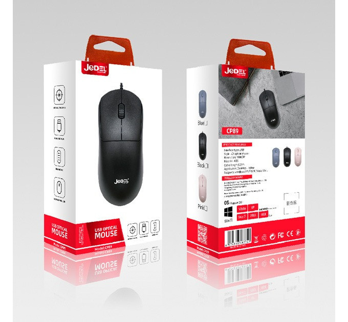 Мишка  JEDEL CP89-USB BLACK