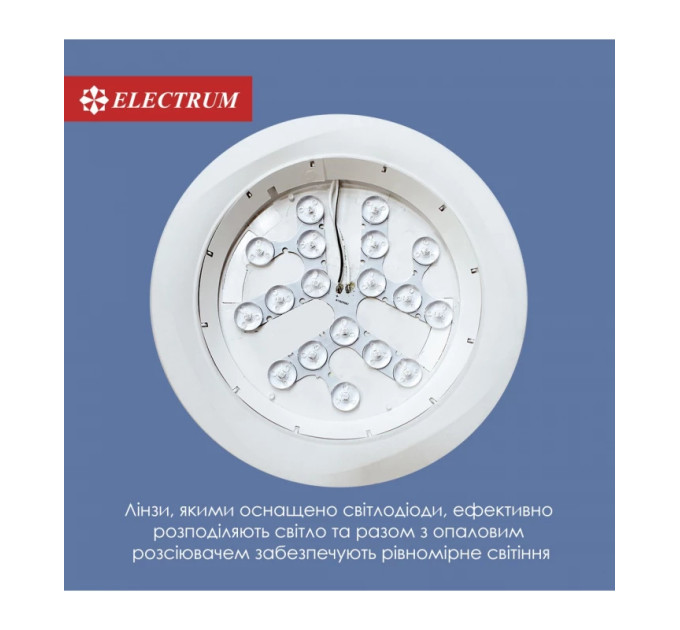 Світильник стельовий вбудований світлодіодний круглий  ELECTRUM 6Вт 4000К  LEO M  B-LD-1955