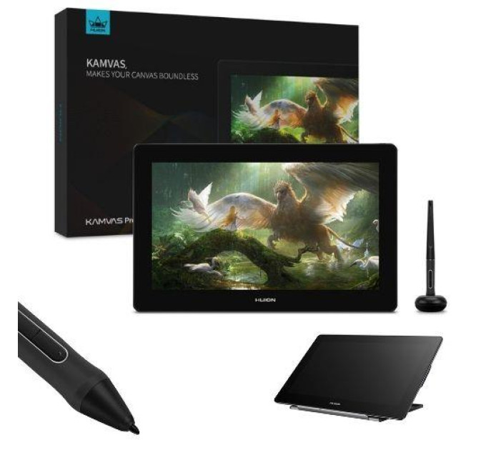 Huion Планшет-монітор Huion Kamvas Pro 16 (4K) + перчатка (GT1561)