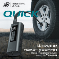 Автомобільний насос  Promate Aerify Black