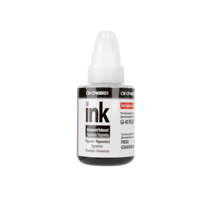 Чорнило  ColorWay Canon GI-40 135мл Pigment Black (CW-CP40BK01)