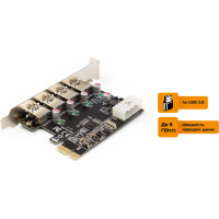 Контролер  Frime PCI-E to 4xUSB 3.0 NEC720201 (ECF-PCIEtoUSB015)