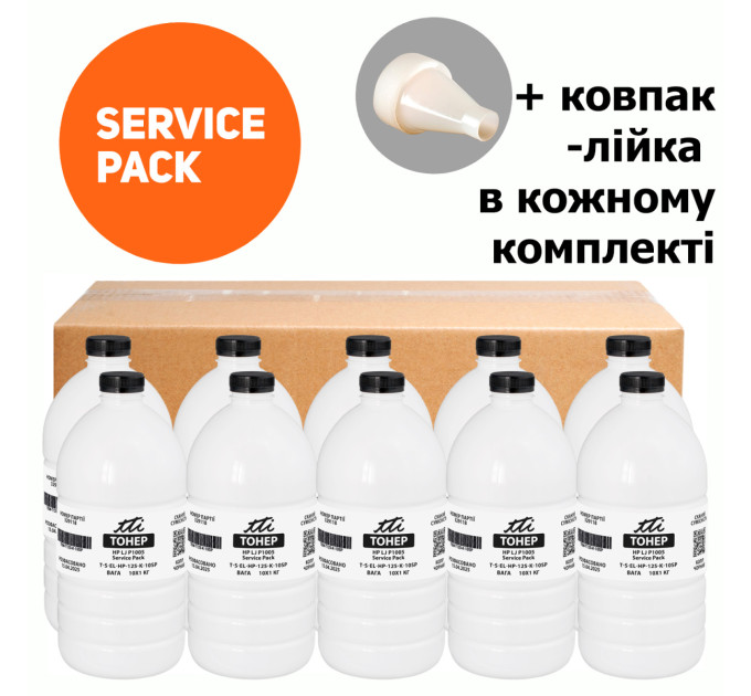 Тонер  HP LJ P1005 Service Pack, флакон 10x1 кг TTI (TSM-T125-K-10SP)