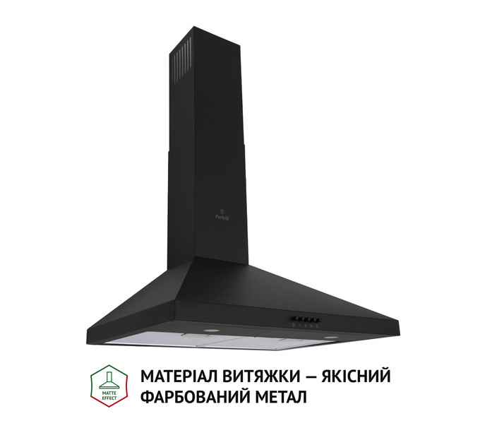 Витяжка  PERFELLI K 6402 BL 850 LED, Купольна,пристінна