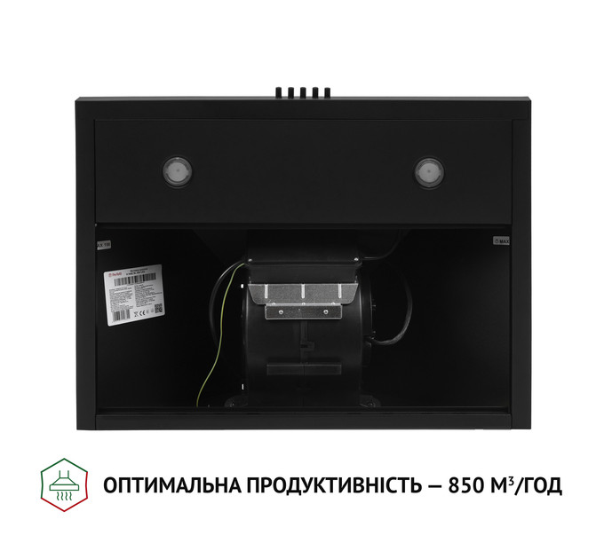 Витяжка  PERFELLI K 6402 BL 850 LED, Купольна,пристінна