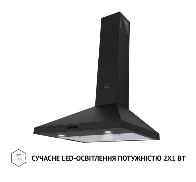 Витяжка  PERFELLI K 6402 BL 850 LED, Купольна,пристінна