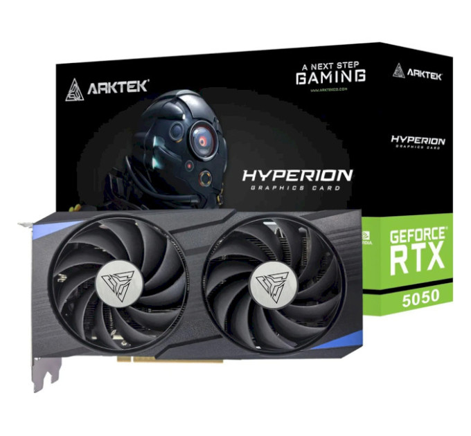 Відеокарта  ARKTEK GeForce RTX 5050 8GB GDDR6 (AKN5050D6S8GH1)
